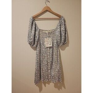 NWT Emerson Fry India Collection Santiago Mini Dress Floral Cypress Prairie M/L